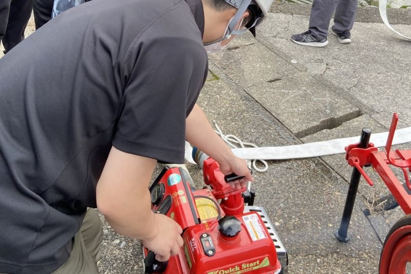 可搬ポンプの定期点検を実施しました！